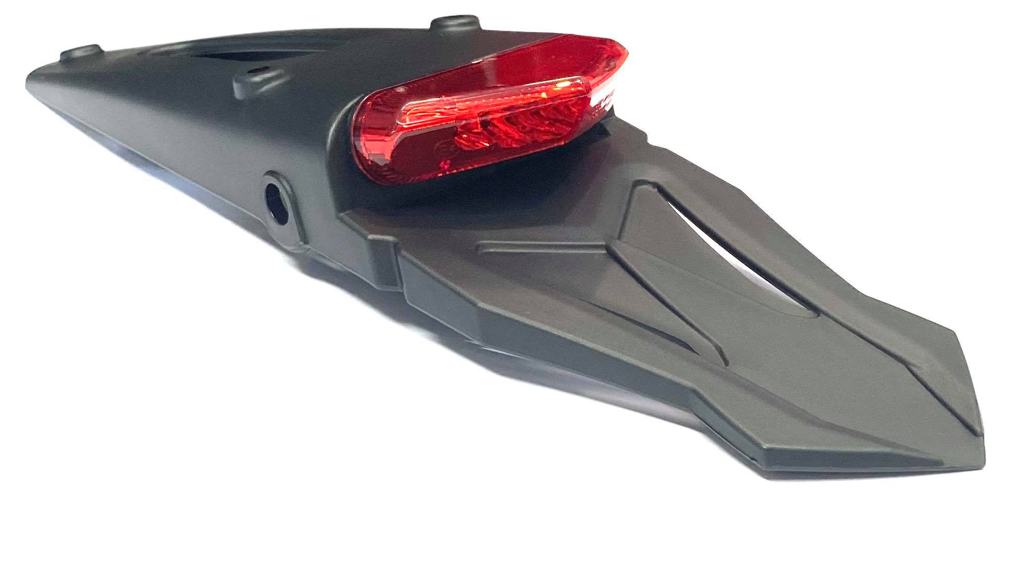 LED Rec Rego Tail light rear unit universal stop tail numberplate light dirtbike light red